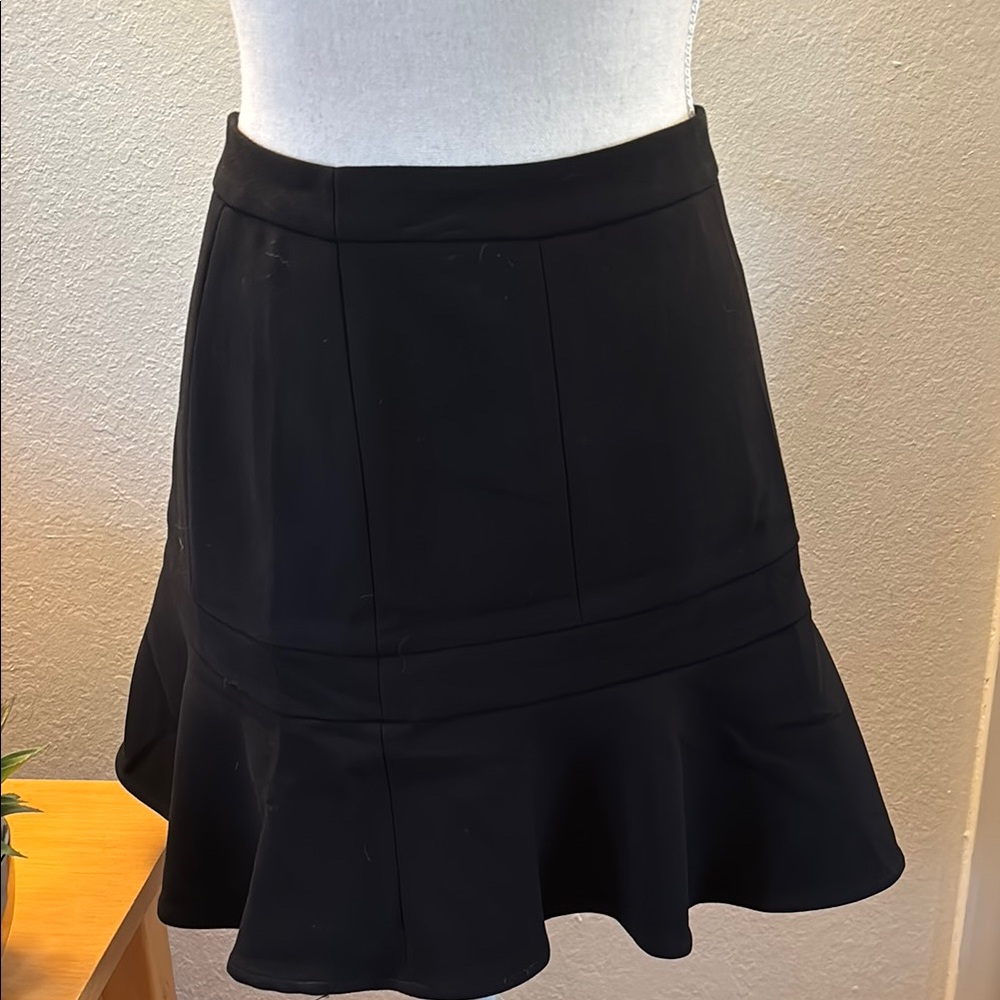 NWT Express Flared Black Mini Skirt Size 4